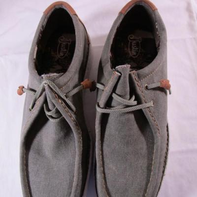 New Justin canvas Wallabee men's shoes
