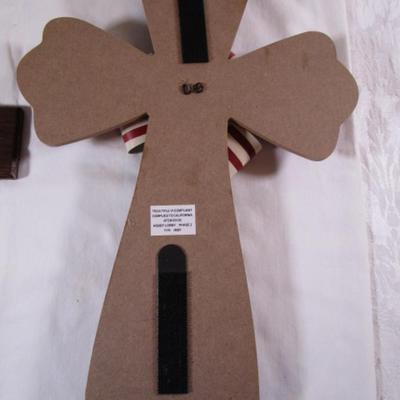 Flag cross; Red, White & Blue Cross