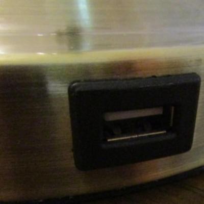 3-way touch lamp with USB plug