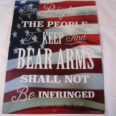 Patriotic metal wall art