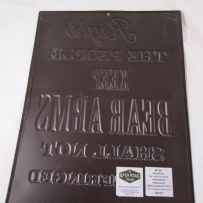 Patriotic metal wall art
