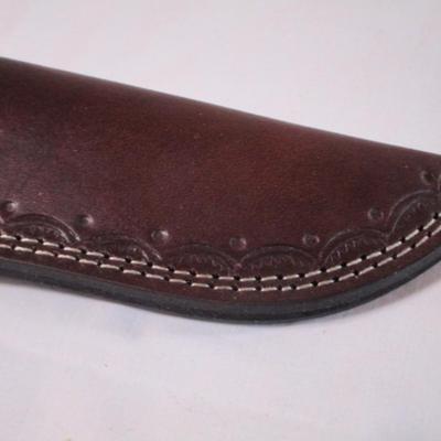 Mossy Oak fixed blade knife with leather sheath