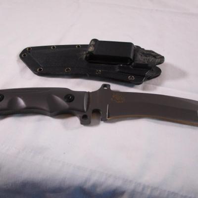 Hoffman Richter wolf knife with hard plastic sheath