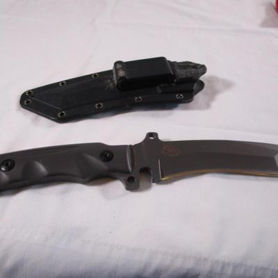 Hoffman Richter wolf knife with hard plastic sheath