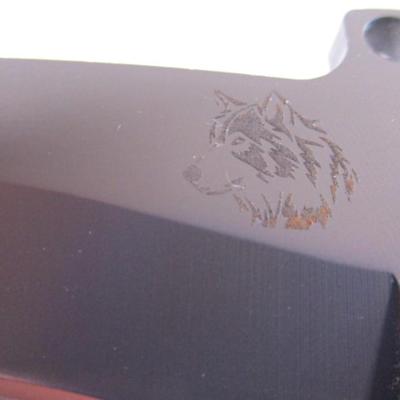Hoffman Richter wolf knife with hard plastic sheath