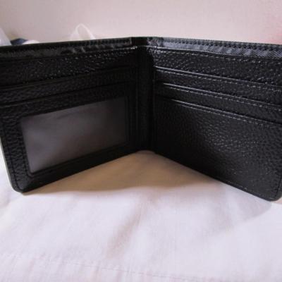 Black leather wallet