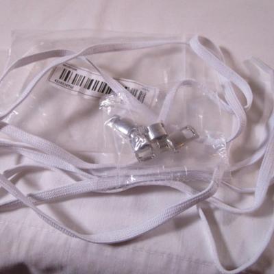 3 pr Birch shoe laces, 1 pr elastic shoe laces