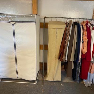 PORTABLE CLOSET, CLOTHING RACK (Less Clothing) & HANGING GARMENT STORAGE