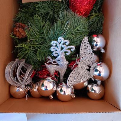 SW STYLE TILE ORNAMENTS, PINECONE CANDY TREE, VINTAGE TINSEL AND MORE