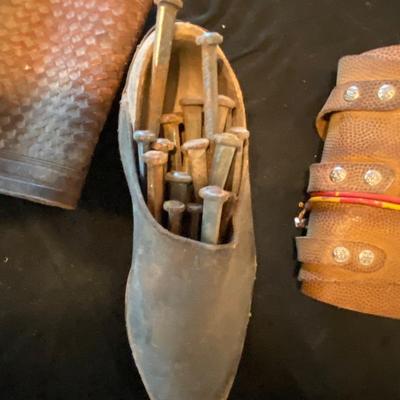 LEATHER COWBOY CUFFS, HORSE SHOE NAILS, RIDING GLOVES AND MORE!