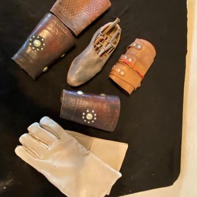 LEATHER COWBOY CUFFS, HORSE SHOE NAILS, RIDING GLOVES AND MORE!