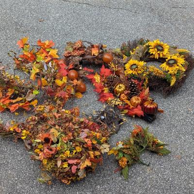 Fall Seasonal Decorations Wreaths