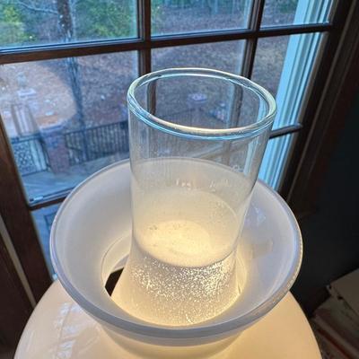 Vianna France Twin Vintage Blue Lamps