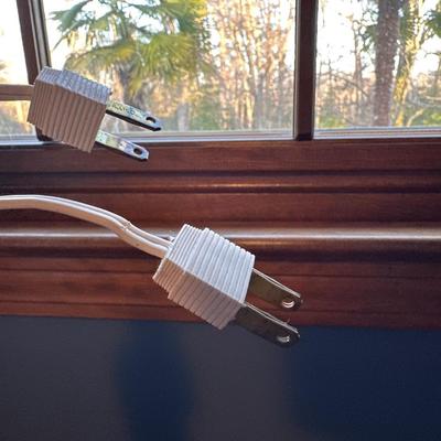 Vianna France Twin Vintage Blue Lamps