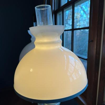 Vianna France Twin Vintage Blue Lamps