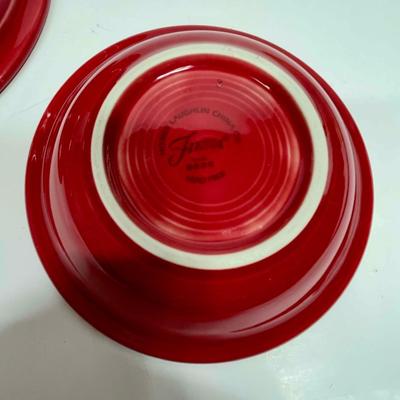Fiestaware Place Setting Scarlet Red 6 pc Plates Bowls Cup & Saucer