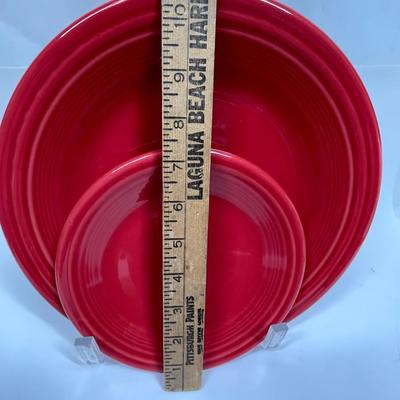 Fiestaware Place Setting Scarlet Red 6 pc Plates Bowls Cup & Saucer