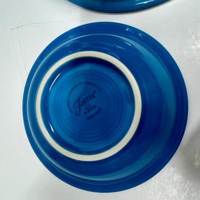 Fiestaware Place Setting Peacock 6 pc Plates Bowls Cup & Saucer