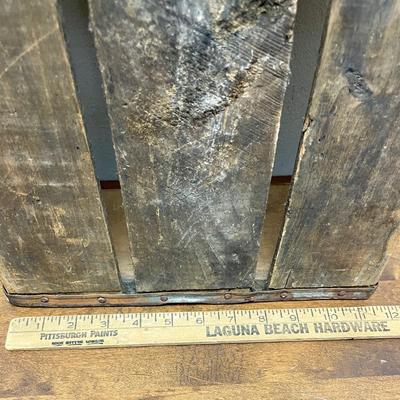 Vintage Wooden Coca-Cola Bottle Crate Black Script Coke Wood Box