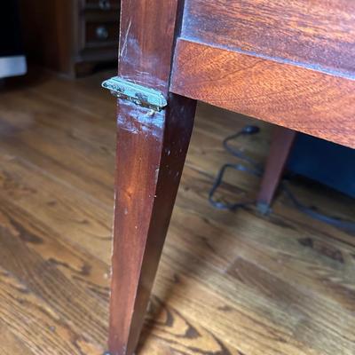 PAIR MARBLE TOP END TABLES