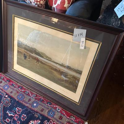FRAMED GOLF PRINT TRIO