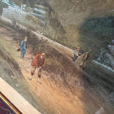 FRAMED GOLF PRINT TRIO