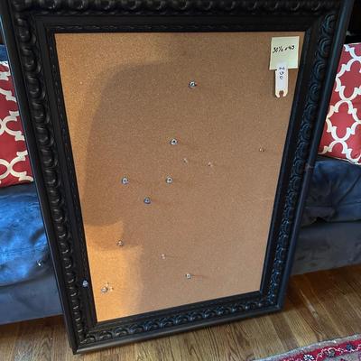 FRAMED BULLETIN BOARD