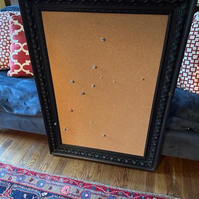 FRAMED BULLETIN BOARD
