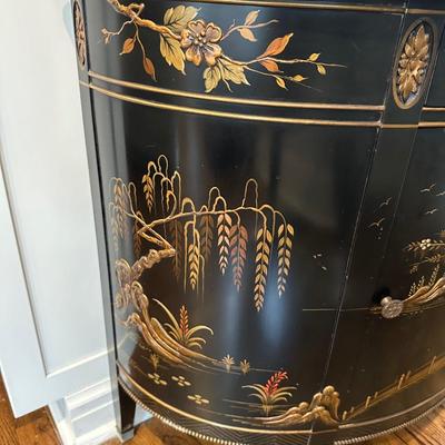 BLACK LAQUER ASAIN DEMILUNE CHEST