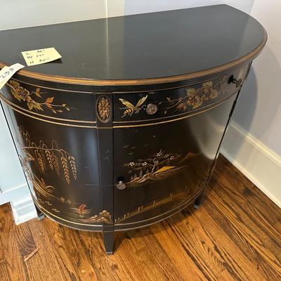BLACK LAQUER ASAIN DEMILUNE CHEST