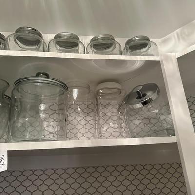 GLASS CANISTER LOT
