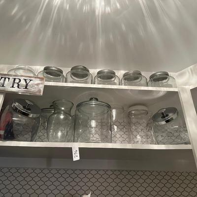 GLASS CANISTER LOT
