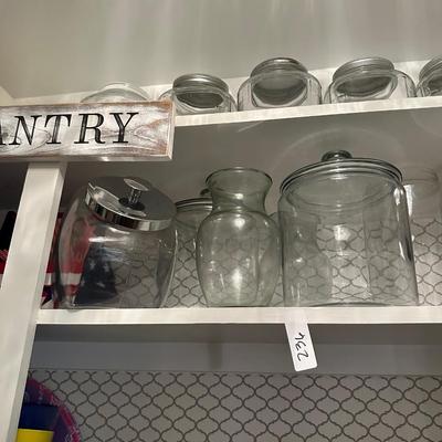 GLASS CANISTER LOT