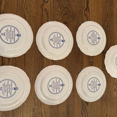 THE SPODE BLUE ROOM COLLECTION DINNER PLATE LOT