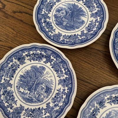 THE SPODE BLUE ROOM COLLECTION DINNER PLATE LOT
