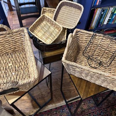 BASKET, ACCENT TABLE LOT