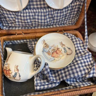 DOLLS, TEA SETS, CRADLE FOR DOLL, CHILDS ROCKER