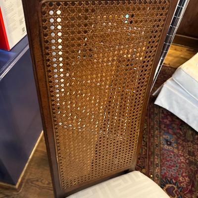 CANE BACK DINING CHAIR