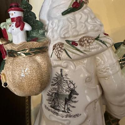 FITZ AND FLOYD FOREST FROST SANTA