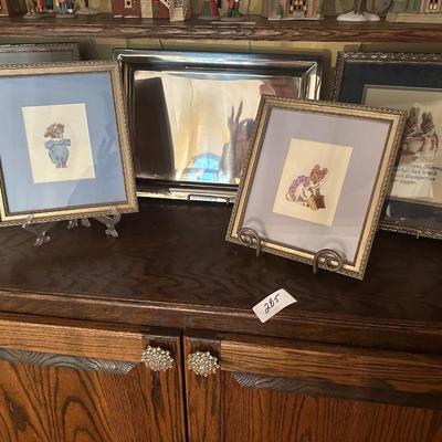 needlepoint bunny lot
