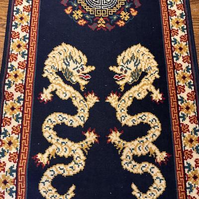 ORIENTAL DRAGON RUNNER RUG PAIR