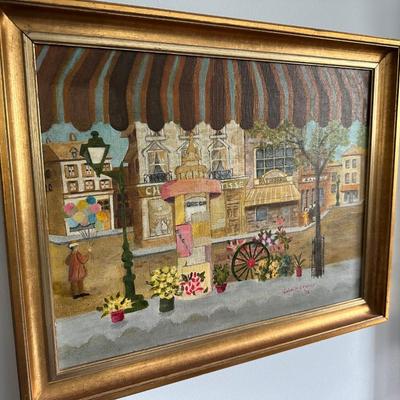 FRAMED PAINTING 1972 Violette Newman