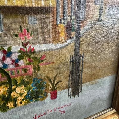 FRAMED PAINTING 1972 Violette Newman