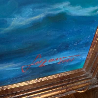 FRAMED SHIP PAINTING