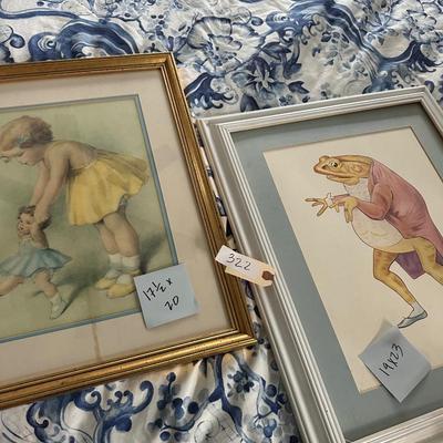 FRAMED CHILDRENS ART