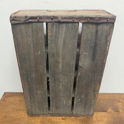 Vintage Red Coca-Cola Wooden 12 Bottle wood Coke Soda Crate