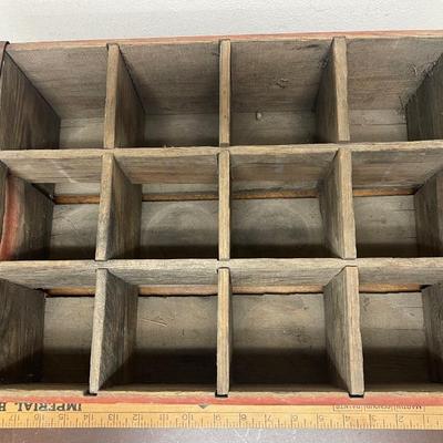 Vintage Red Coca-Cola Wooden 12 Bottle wood Coke Soda Crate