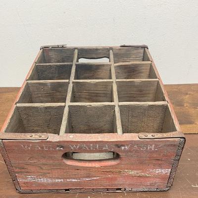 Vintage Red Coca-Cola Wooden 12 Bottle wood Coke Soda Crate