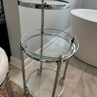 CHROME GLASS SHELF & MORE