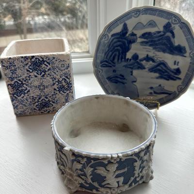 BLUE WHITE DÉCOR LOT